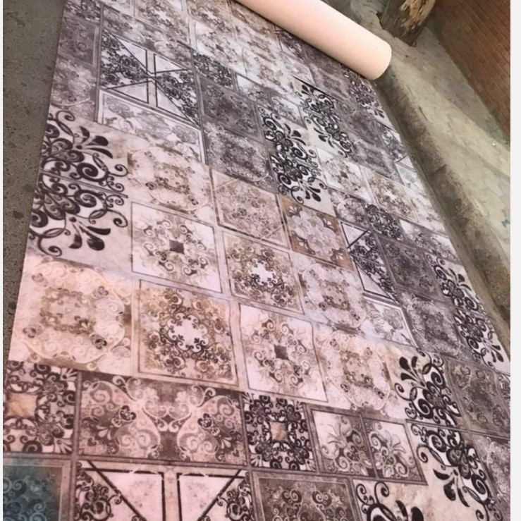 موکت طرح طرح پتینه فرانسوی طوسی (پس کرایه)